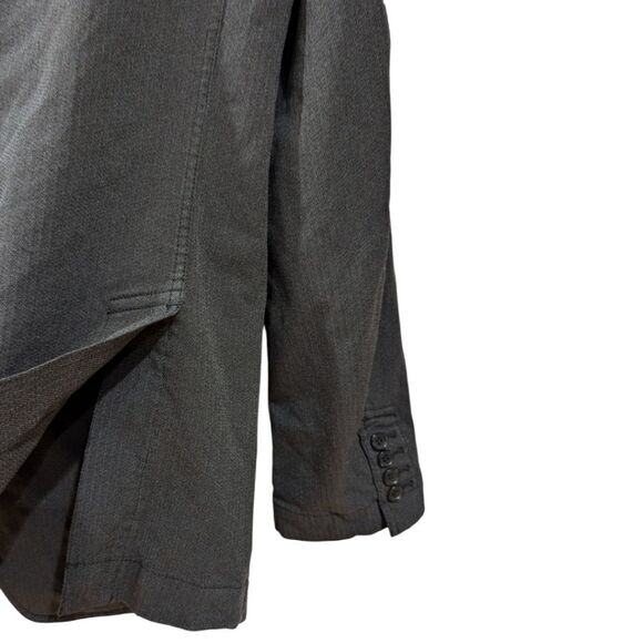COMME des GARCONS HOMME DEUX Men's US M Slim Fit Charcoal Two Button Sportcoat - Picture 7 of 10